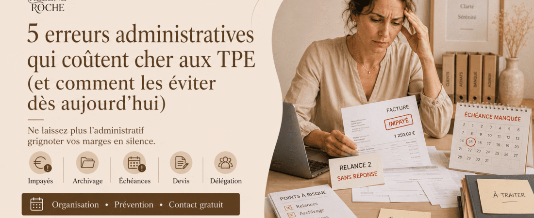 5 erreurs administratives qui coûtent cher aux TPE (et comment les éviter dès aujourd&rsquo;hui)
